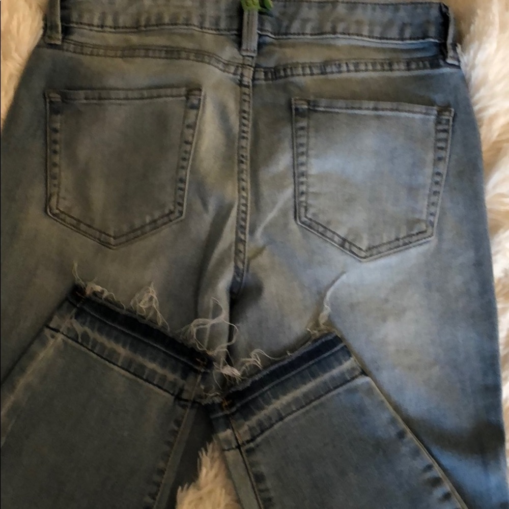 Embroidered Skinny Ankle Jeans by a.n.a. - Picture 6 of 6